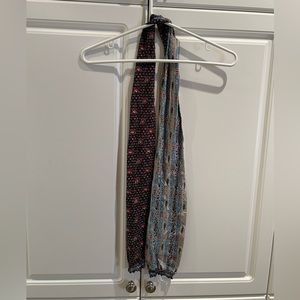 Anna Sui Silk Reversible Scarf Great Condition